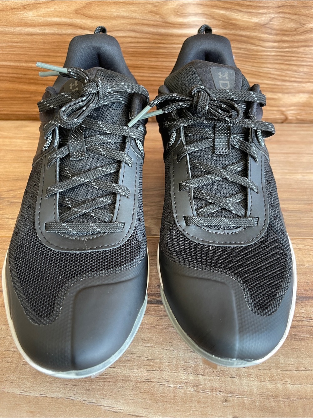 Under Armour Softball Cleats Womens 8 Black Glyde MT Charged Logo Lace Up Molde